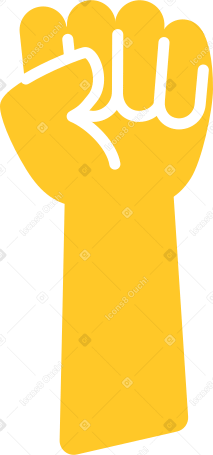 fist yellow Illustration in PNG, SVG