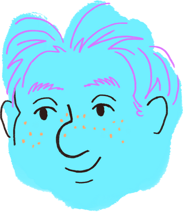 Man with freckles PNG、SVG