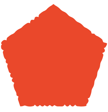 red pentagon PNG, SVG