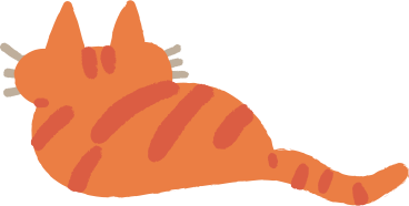 Cat lying back PNG, SVG