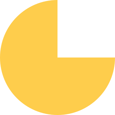 Yellow chart shape PNG、SVG
