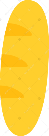 yellow loaf bread Illustration in PNG, SVG