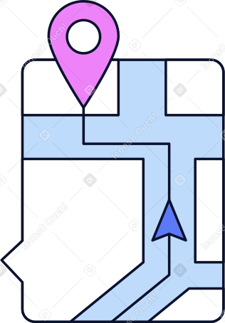 rettangolo con mappa e icona della posizione PNG, SVG