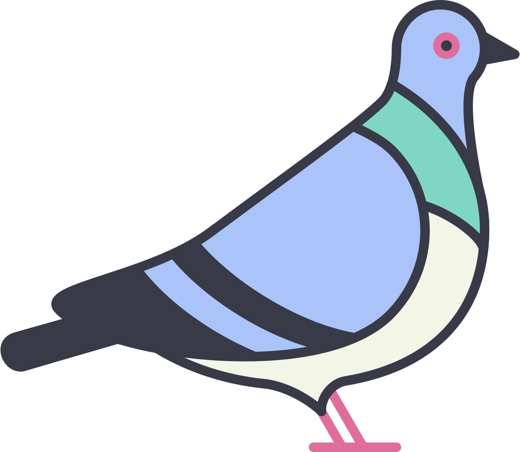 pigeon Illustration in PNG, SVG