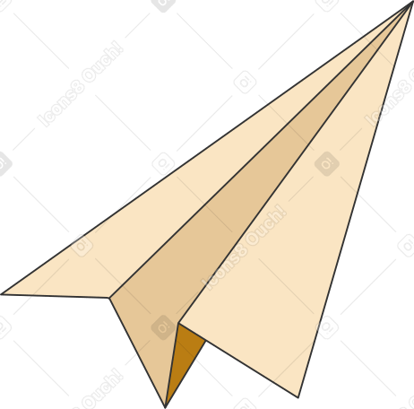 avião de papel PNG, SVG