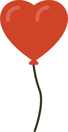 气球心 PNG, SVG