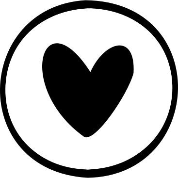 heart in a circle PNG, SVG