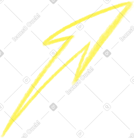 yellow texture arrow PNG, SVG