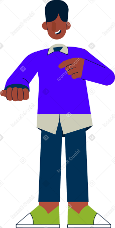 man stands with his arm bent PNG, SVG