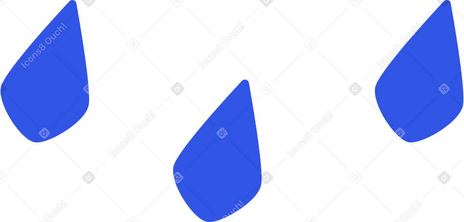 blue drops Illustration in PNG, SVG