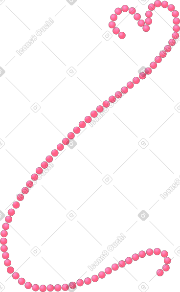 Pink beads PNG, SVG