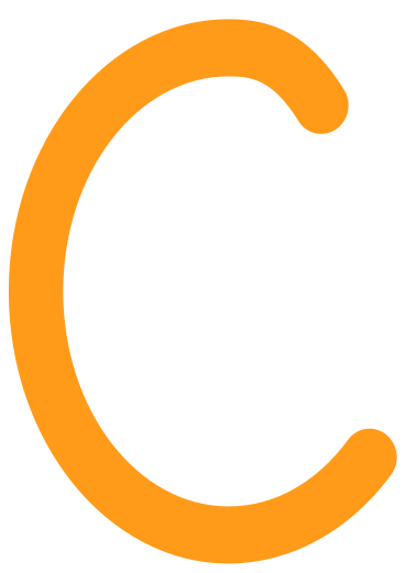 C yellow PNG, SVG