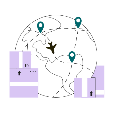 Logistique de livraison mondiale PNG, SVG