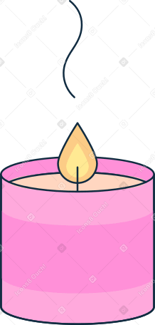 aroma candle Illustration in PNG, SVG