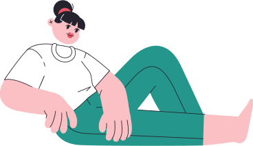 woman reclining with one leg bent PNG, SVG