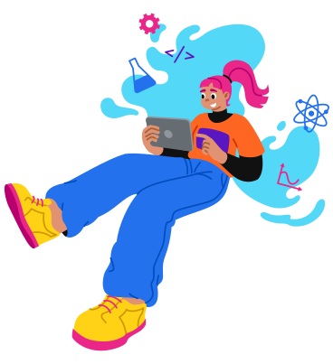 Femme avec tablette, apprentissage en ligne PNG, SVG