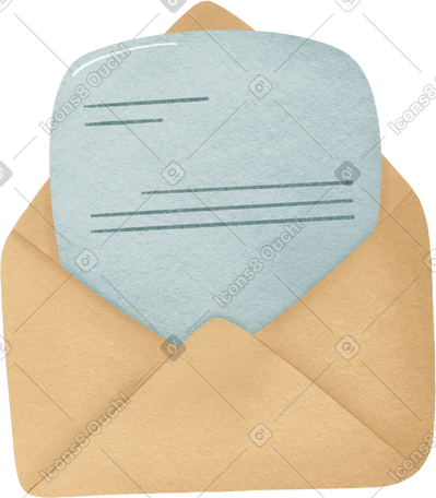 envelope with documents PNG, SVG