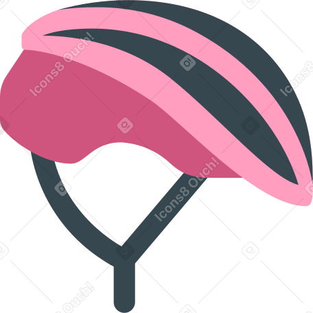casco ciclista rosa PNG, SVG