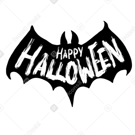 Feliz Caveira e Morcegos de Halloween PNG transparente - StickPNG