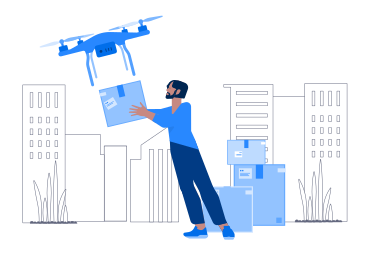 Drone Delivery PNG, SVG