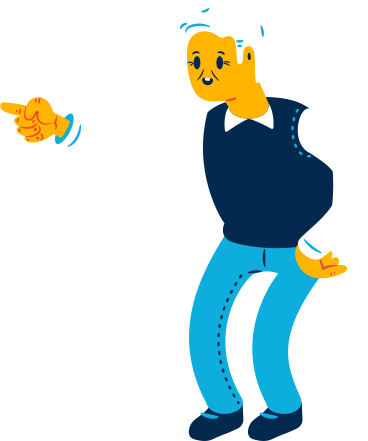 Old man pointing PNG, SVG