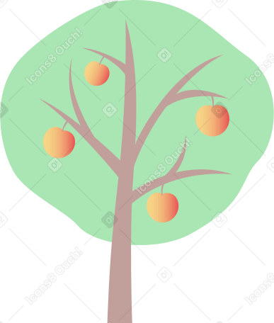 apple tree Illustration in PNG, SVG