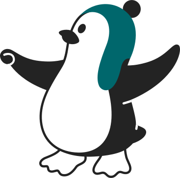 penguin in hat PNG, SVG