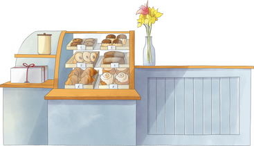 bakery counter PNG, SVG