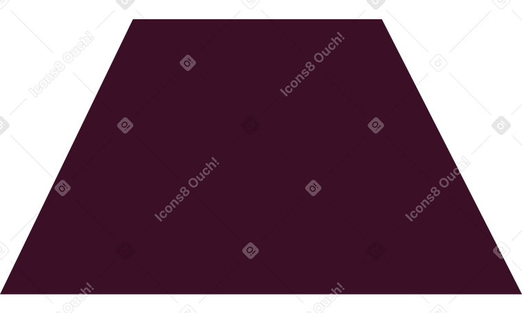 trapeze brown PNG, SVG
