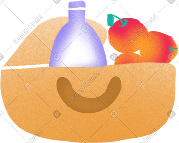 Picnic basket PNG, SVG