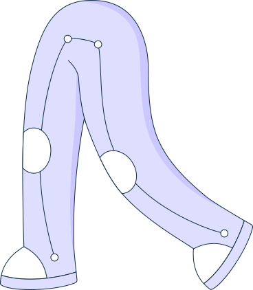 Artificial intelligence legs PNG, SVG