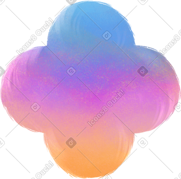 Colored abstraction stain PNG, SVG