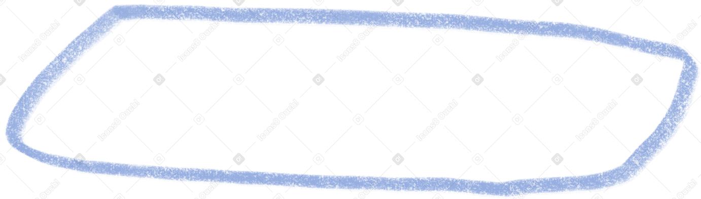 Pequeno retângulo desigual azul PNG, SVG