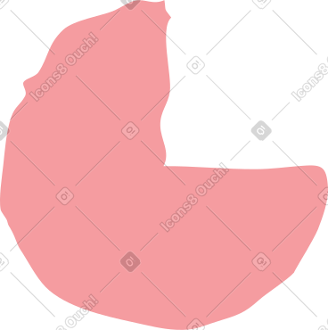 Pink pie chart PNG, SVG