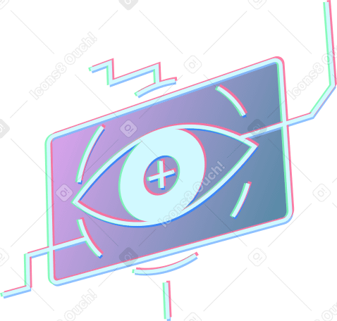 окно распознавания сетчатки глаза в PNG, SVG