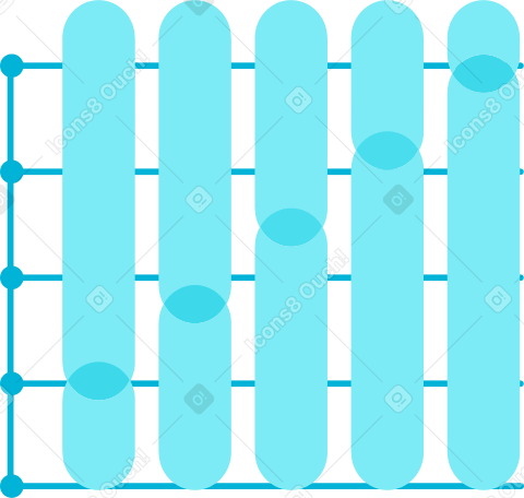 blue gls histogram PNG, SVG