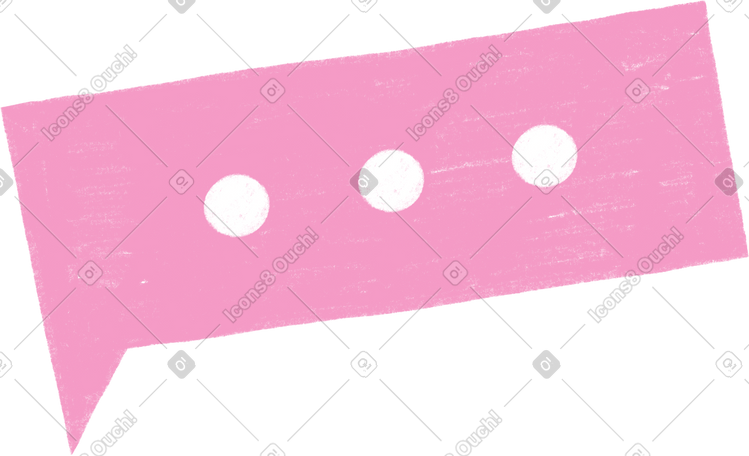 pink bubble with dots PNG, SVG