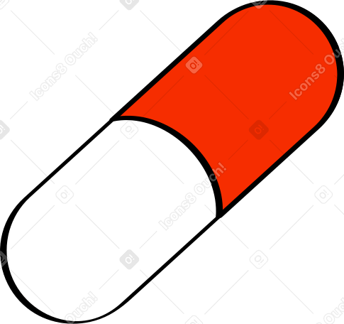 Красная таблетка в PNG, SVG