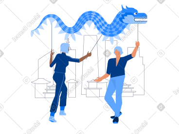 中国新年和舞龙 PNG, SVG
