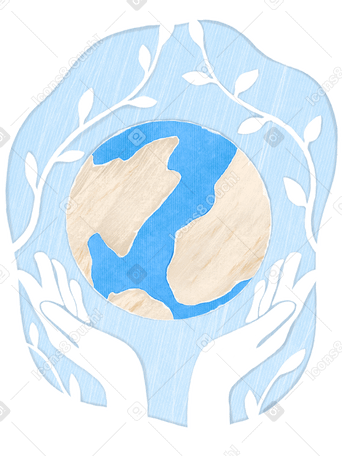 Caring for the earth and nature PNG, SVG