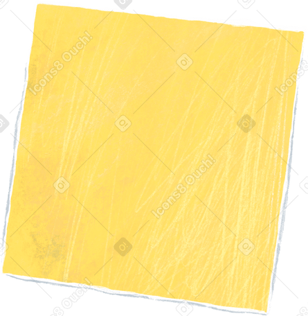 黄色の正方形の紙 PNG、SVG
