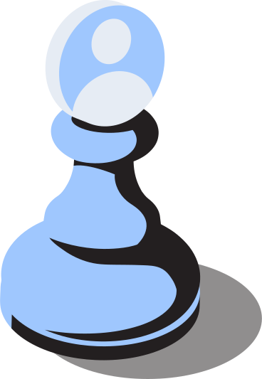 Chess piece with user icon PNG, SVG