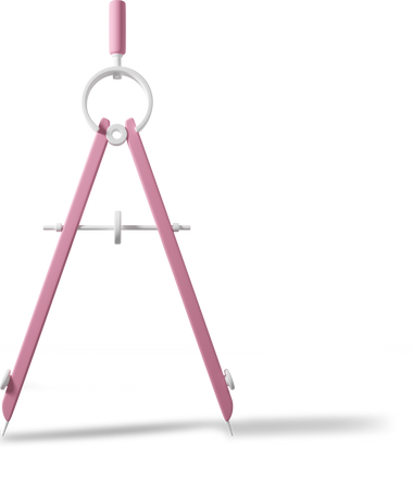 Pink divider tool Illustration in PNG, SVG