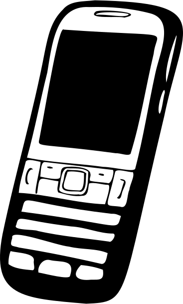 Cell phone with buttons PNG, SVG