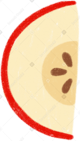 apple slice PNG, SVG
