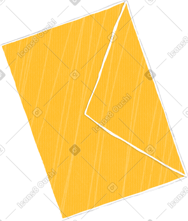 yellow postal letter PNG, SVG