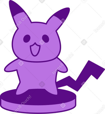 Statuina pikachu PNG, SVG