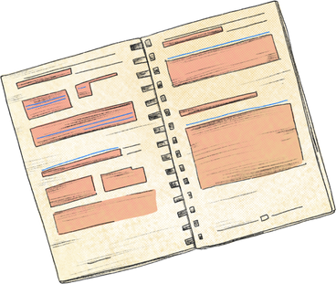 Notebook with recipes PNG, SVG