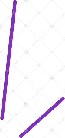 紫色の 2 本の線 PNG、SVG