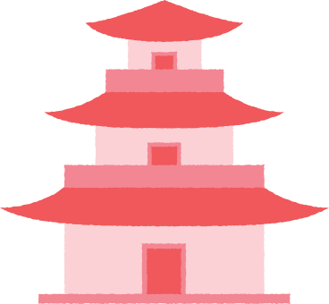 red tall pagoda PNG, SVG